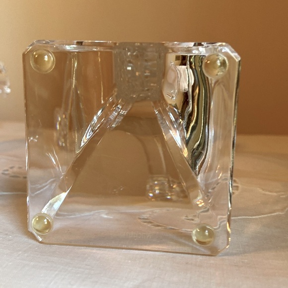 Vintage 1970 Nachtmann Crystal Candlesticks Set of 2 Signed 8” Tall NICE - Picture 8 of 9